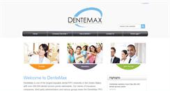 Desktop Screenshot of dentemax.com