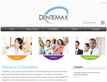 Tablet Screenshot of dentemax.com
